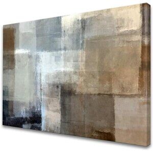 Canvas Prints Abstract Wall Art Print Paintings Grey and Brown